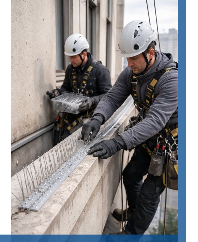 Установка шипов от птиц в Карталах от 887 р. | ВЫСОТНИК-Крт